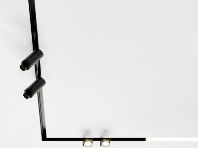Arkoslight Set 4 front of cabinet with two drawers 3D model