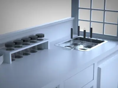 Food Cart 3D model