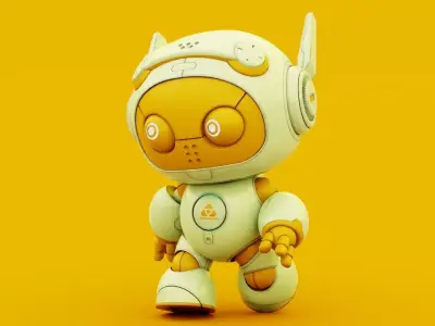  ROBO G-5  Rigged for Unreal Engine - Unity - MIXAMO 3D model