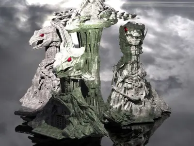Eternia Inspired Towers of the Dragon full collection  3D model