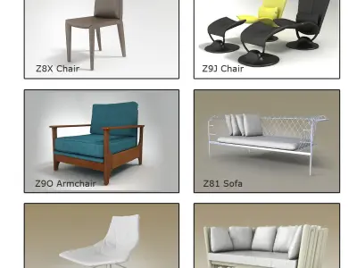 20 - Furniture pack N2 3D model