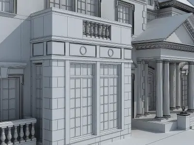 American Suburban Home 3D model