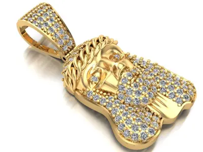 Jeasus pendant 3D print model 3D print model