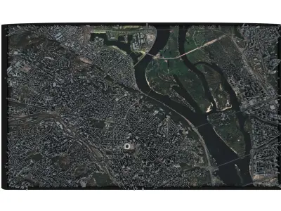 City of Kyiv Low-poly 3D model