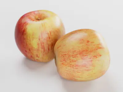 Apple McIntosh Red - 3D Scan Low-poly 3D model