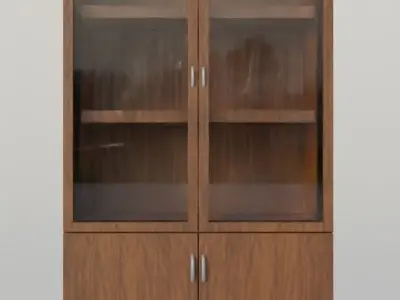 cabinet or library Low-poly 3D model
