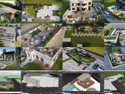 garden landscape 3d Model collection 3D Model Pack