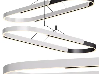 Mira LED Linear Suspension 3D model