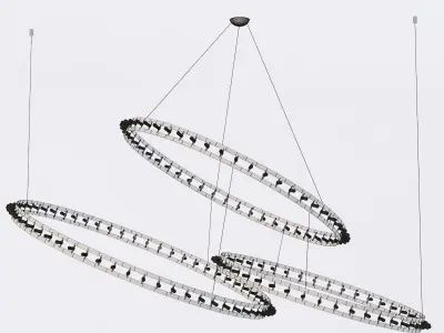 Quasar CITADEL COMPOSITION chandelier 3D model