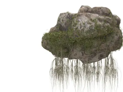 Realistic Giant Rock Ivy 3D  Low-poly 3D model