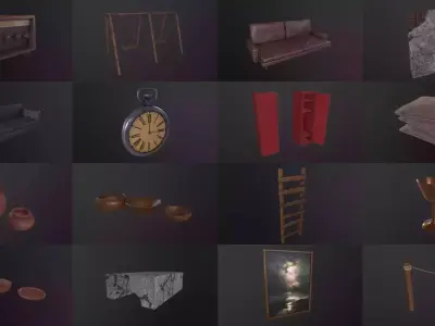 Ultimate 3D Asset Collection 110 Models Part 2 3D Model Pack