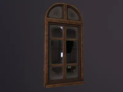 Old Window 3D Model Low-poly 3D model
