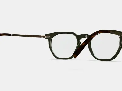 Rustin Eyeglasses in Olive with Riesling 3D model