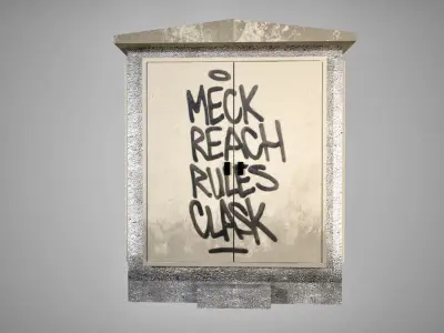 Concrete Transformer Station 3D model