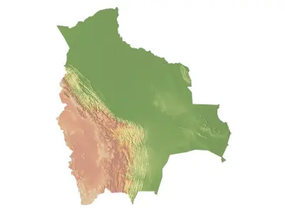 Bolivia Terrain 3D model