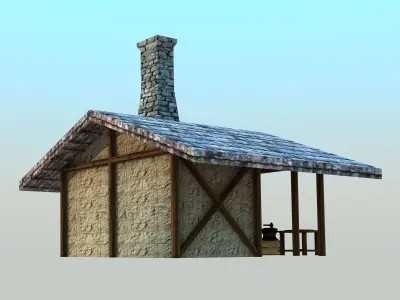 Medieval Smith - Low poly  3D model