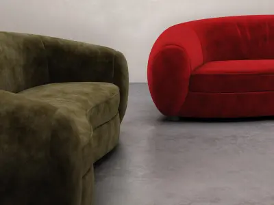 Polar Bear Sofa 3D model
