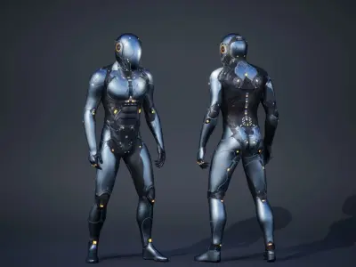 Sci-Fi Male 1 Low-poly 3D model