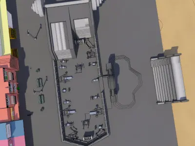 Muscle Beach Venice California  3D model