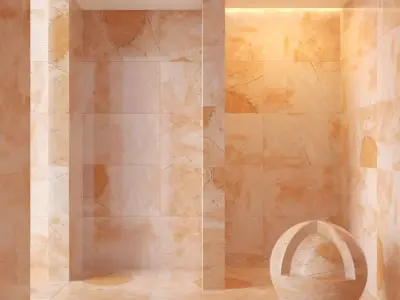 Marble wall 01 3D model