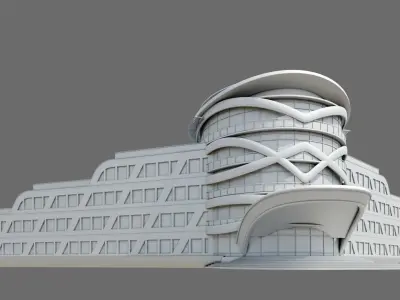 Beach Hotel ID033 3D model