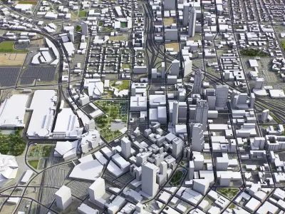 Atlanta - City 3D Model Low-poly 3D model