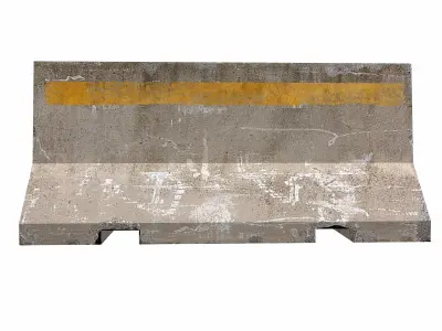 Road Blocker  Low Poly Low-poly 3D model