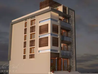 Exterior 2sided beauty 3D model