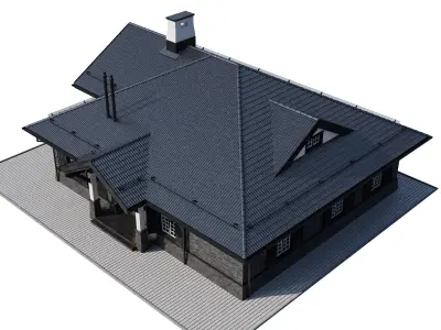 Modern house 17 3D model