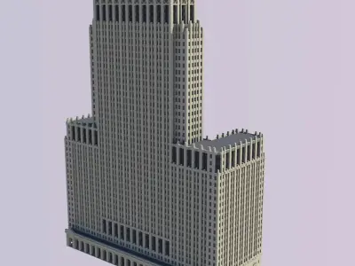 Civic Opera Building 3D print model