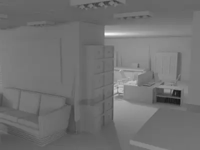 Police Station No Material 3D model