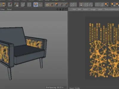 Modern Chair 02 Free low-poly 3D model