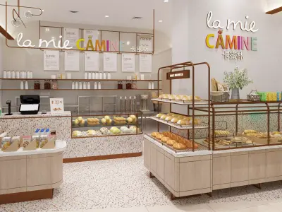 Bakery Shop Scene 3D model