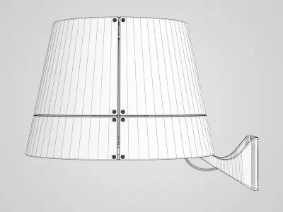 White Wall Lamp 29 3D model