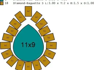Pendant 3dm stl 3D print model with measurements 3D print model