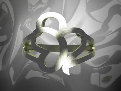 Plain Light Women Ring 3D print model