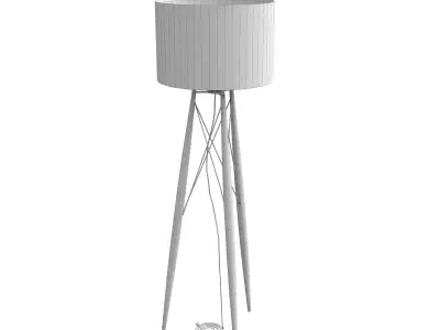 Lamp01 floor lamp with shade Low-poly 3D model