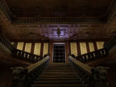 Three Story Mega Victorian Mansion-Hotel 3D model