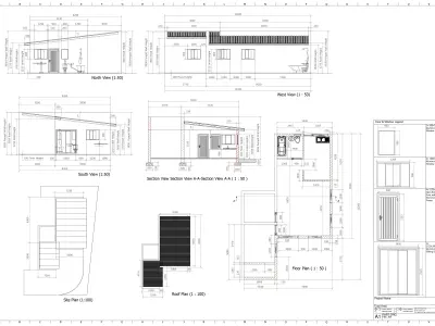 Flat Building 3D model