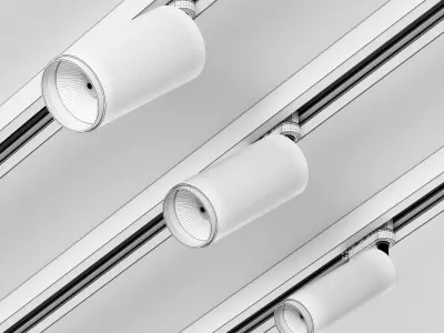 Track light HOKASU Tube Zoom TR2 Free 3D model