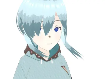 Lucy rapper 3d model  Low-poly 3D model