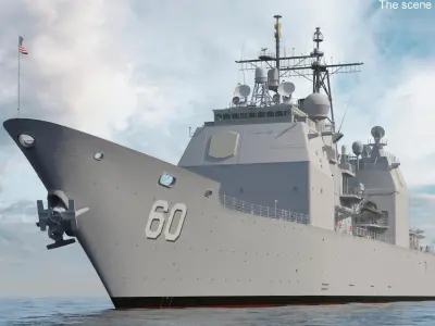  Arleigh Burke Class Destroyer USS CG-57 