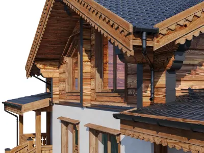 Eco wood v9 3D model