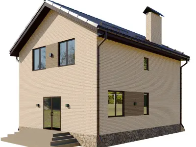 Cottage 2 house design 3D model