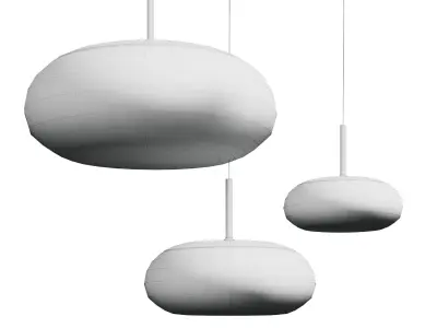 BELLEZA Oval Elegant Living Room pendant light Low-poly 3D model