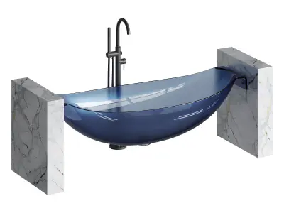 ABBER Kristall AT9704Rubin washbasin 3D model