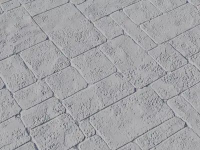 PBR Irregular Cobblestone Floor  Texture