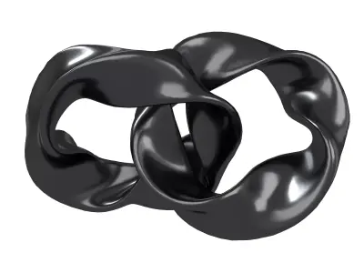 Abstract Ring Shape V2 003 Low-poly 3D model