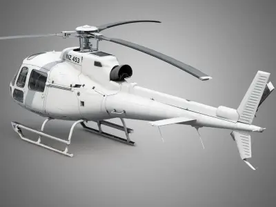  Eurocopter H125 Generic White 