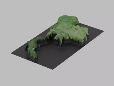Thailand Map Country Low-poly 3D model